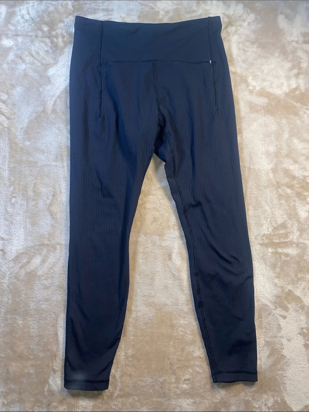 Spyder Women's Black Ribbed Performance Leggings